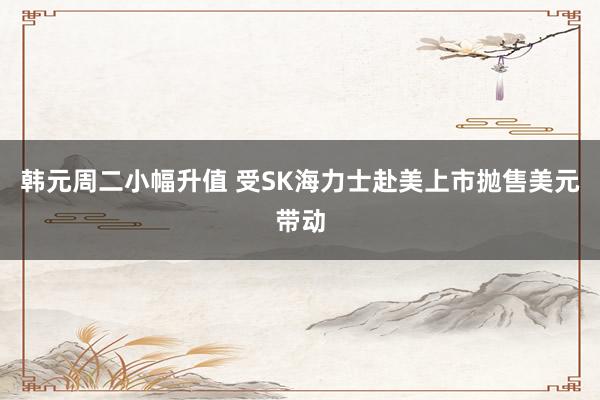 韩元周二小幅升值 受SK海力士赴美上市抛售美元带动
