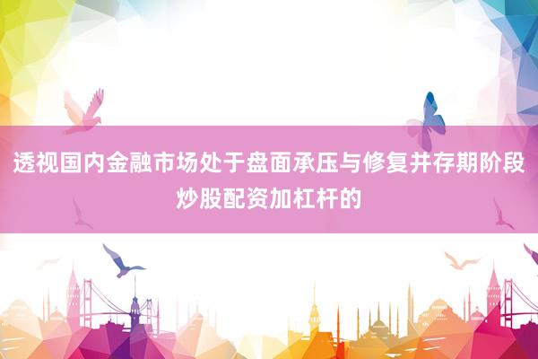 透视国内金融市场处于盘面承压与修复并存期阶段炒股配资加杠杆的