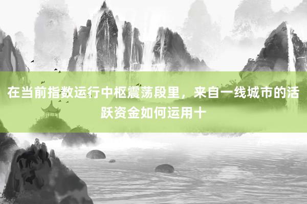 在当前指数运行中枢震荡段里，来自一线城市的活跃资金如何运用十
