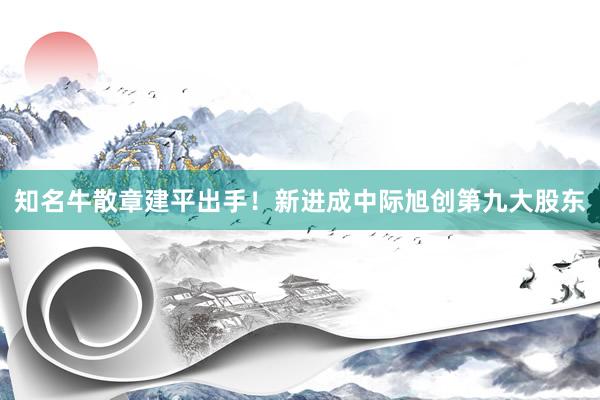 知名牛散章建平出手！新进成中际旭创第九大股东