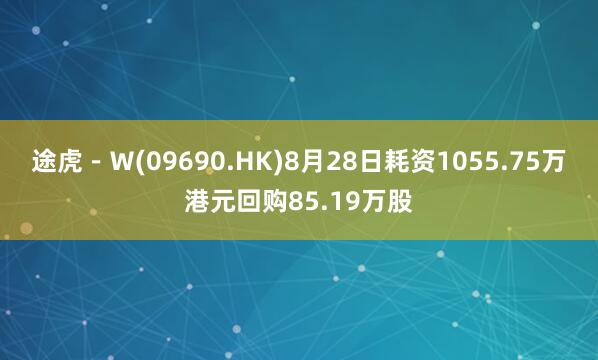 途虎－Ｗ(09690.HK)8月28日耗资1055.75万港元回购85.19万股