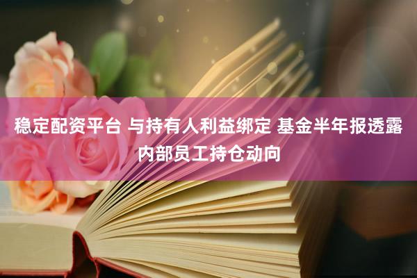 稳定配资平台 与持有人利益绑定 基金半年报透露内部员工持仓动向